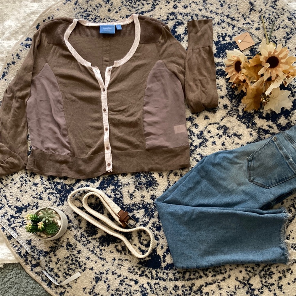 Simply Vera button up sweater